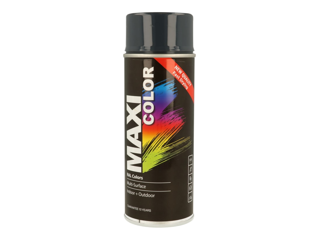 MAXICOLOR Spray Paint Gloss Anthracite Grey 400ml MX7016 MX7016