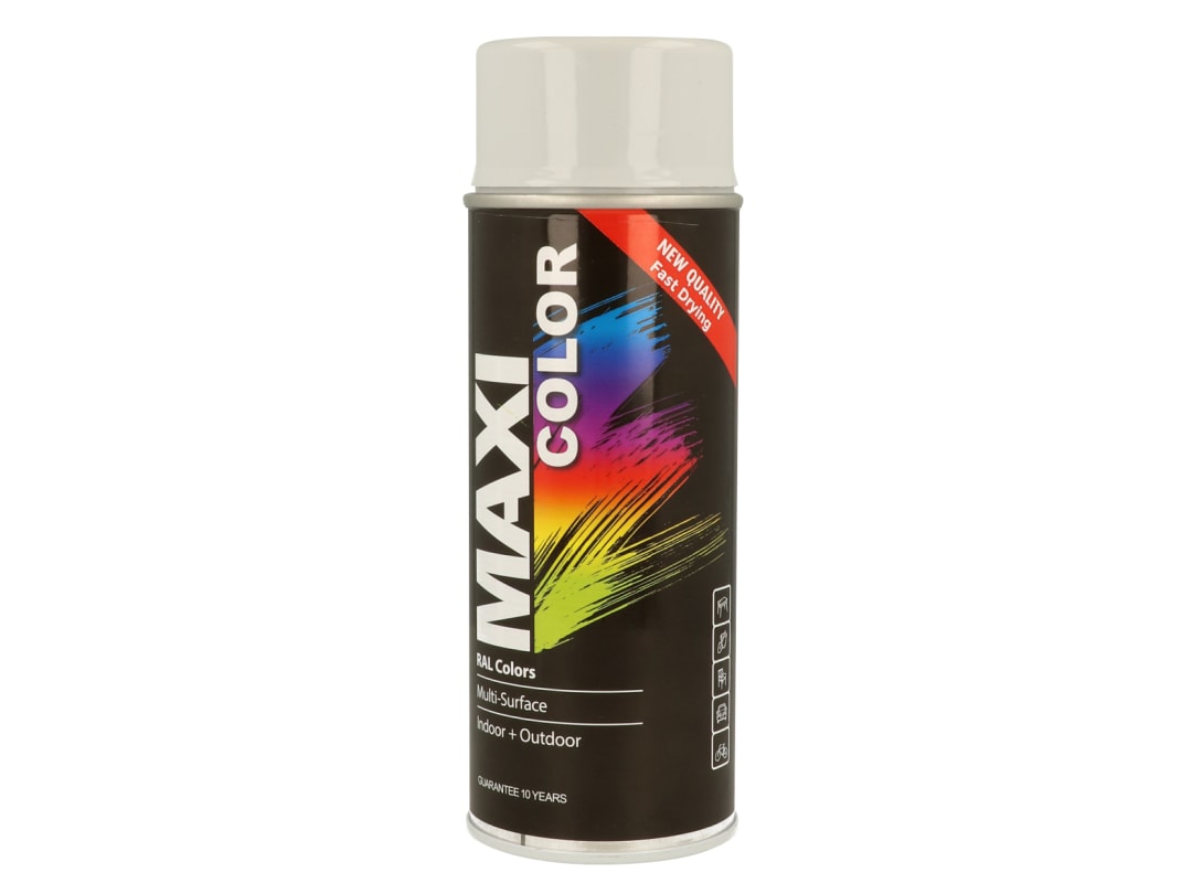MAXICOLOR Spray Paint Gloss Light Grey 400ml MX7035 MX7035