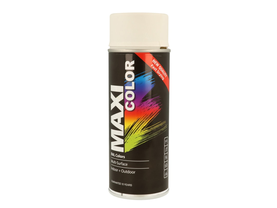 MAXICOLOR Spray Paint Matt White 400ml MX9010M MX9010M