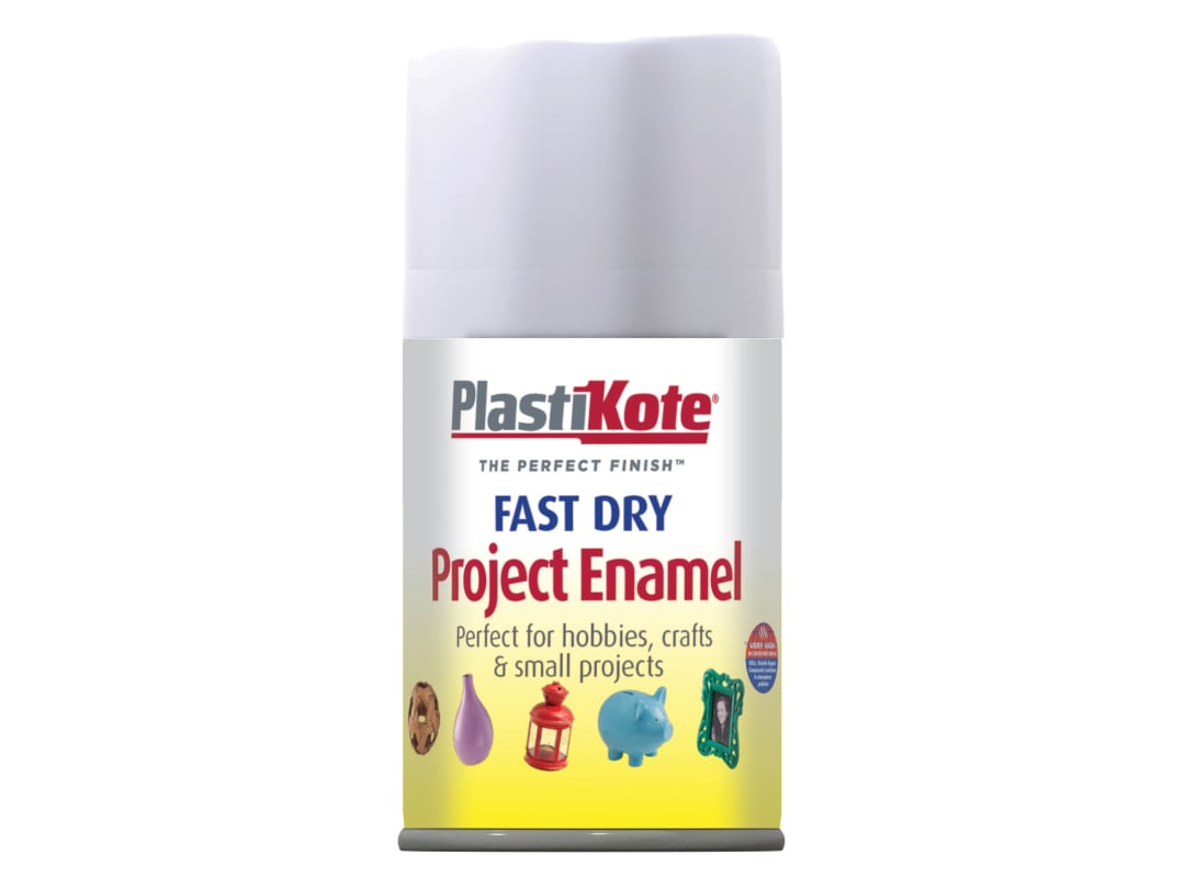 PlastiKote Aerosol White Matt 100ml 102SF 001021