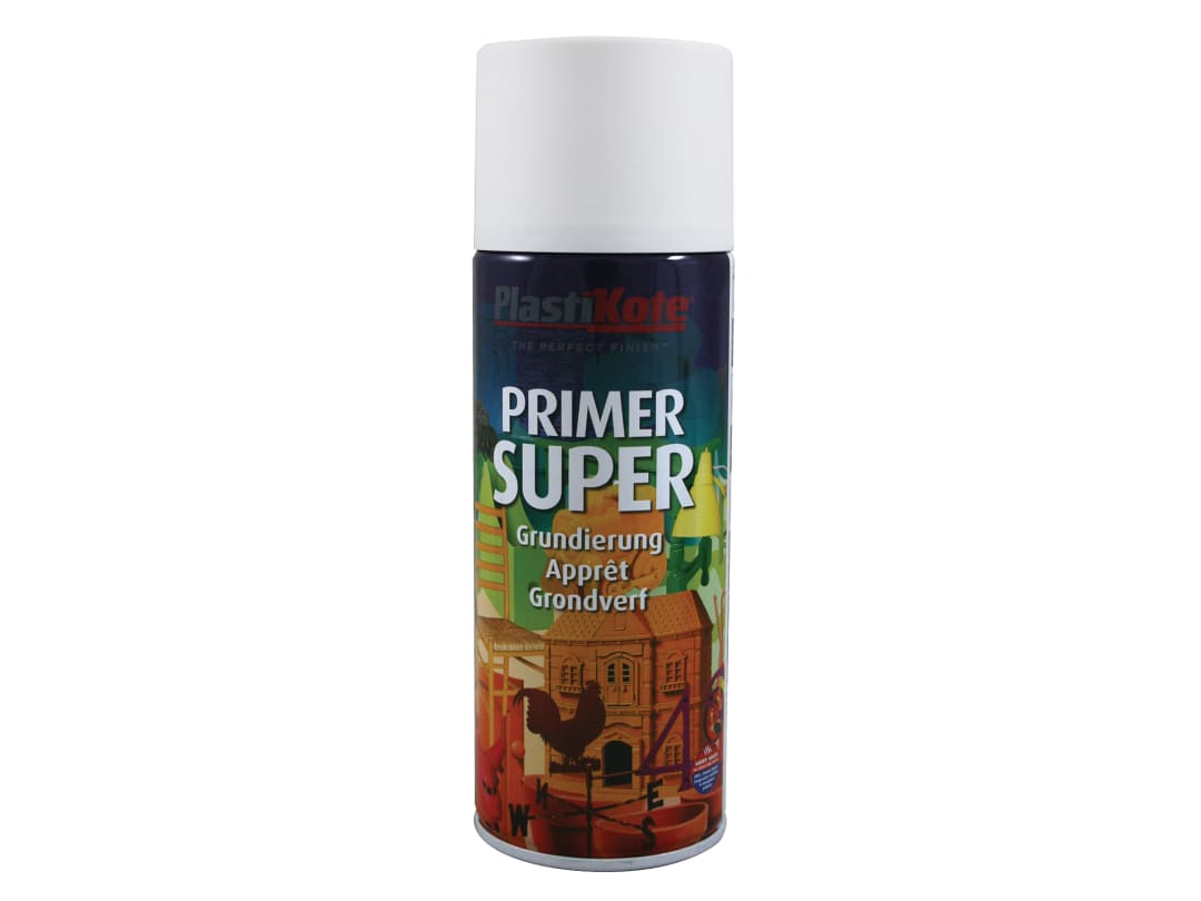 PlastiKote Super Spray Primer White 400ml 011145