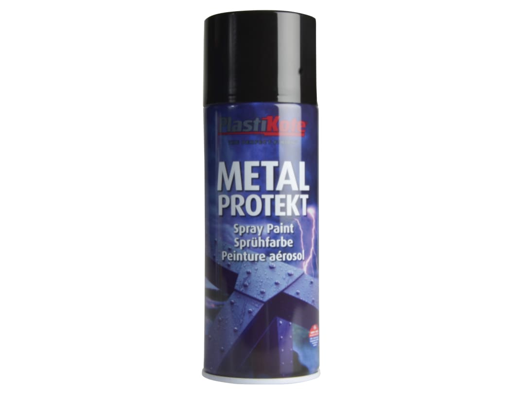 PlastiKote Metal Protekt Gloss Black 400ml 1282 001282