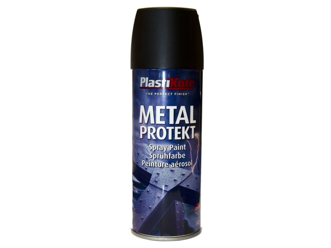 PlastiKote Metal Protekt Matt Black 400ml 1284 001284