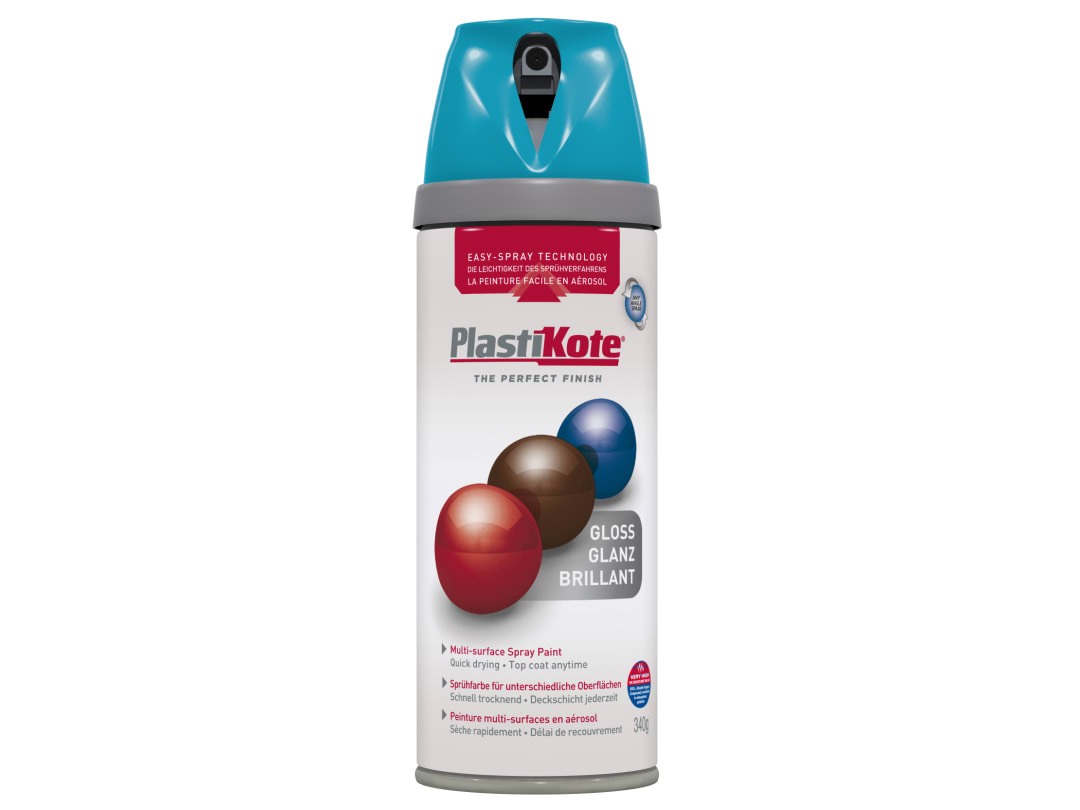 PlastiKote Premium Gloss Mediteranean Blue 400ml 21118 021118