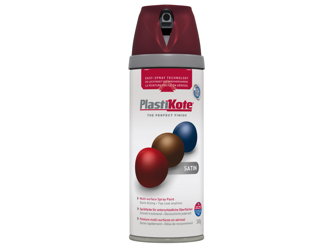 PlastiKote Premium Satin Wine Red 400ml 22105 022105