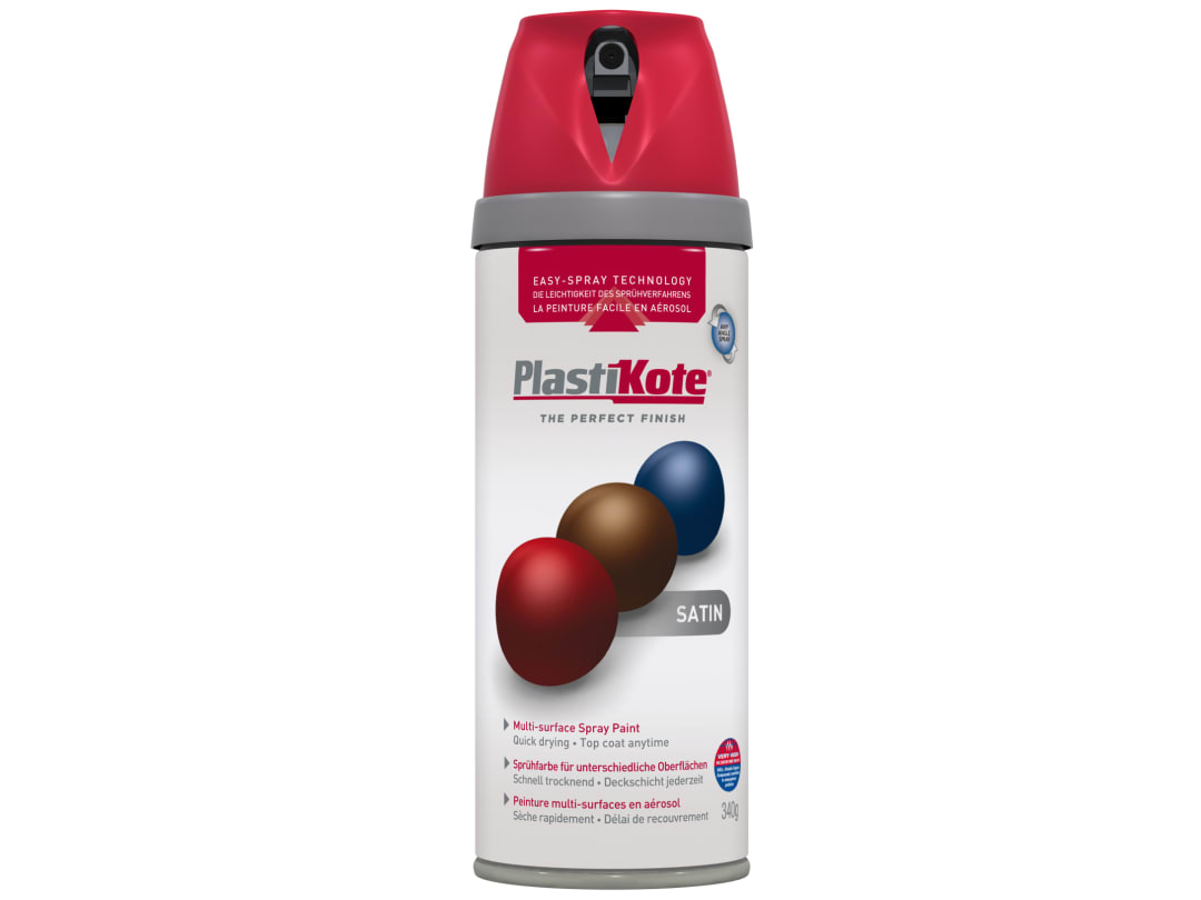 PlastiKote Premium Satin Real Red 400ml 22106 022106