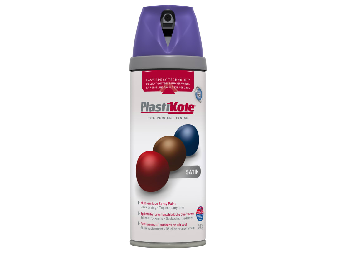PlastiKote Premium Satin Sumptuous Purple 400ml 22116 022116