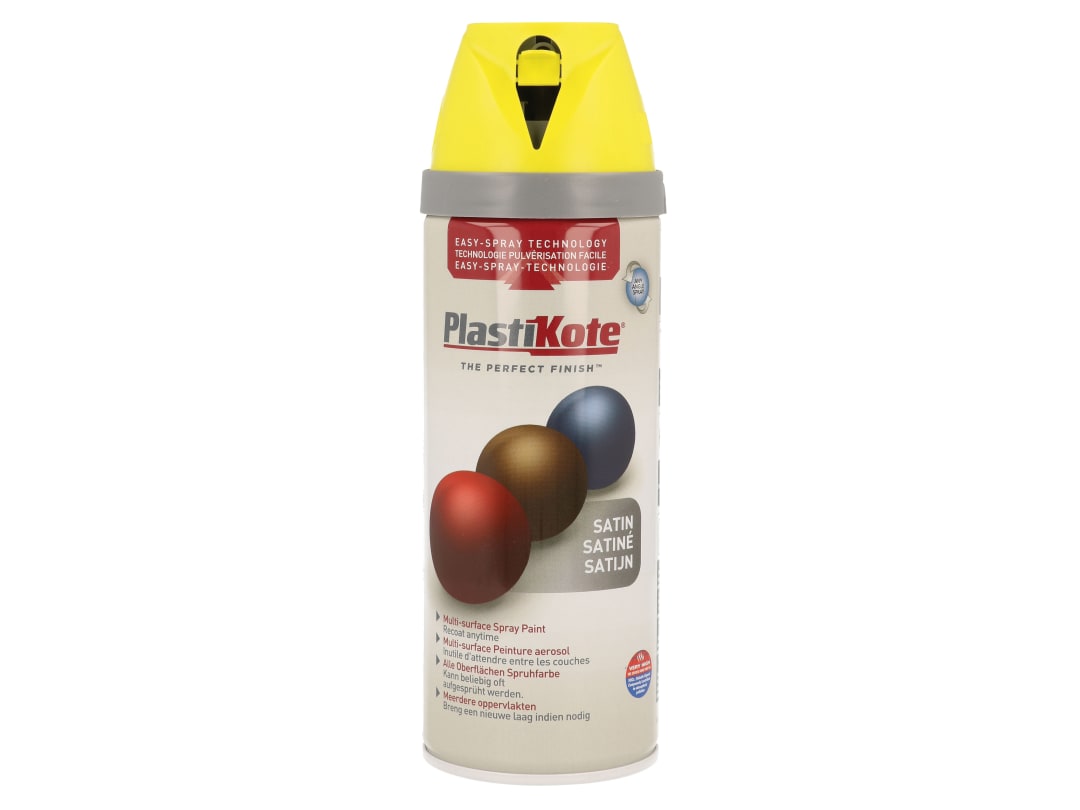 PlastiKote Twist & Spray Satin Lime Green 400ml 022125