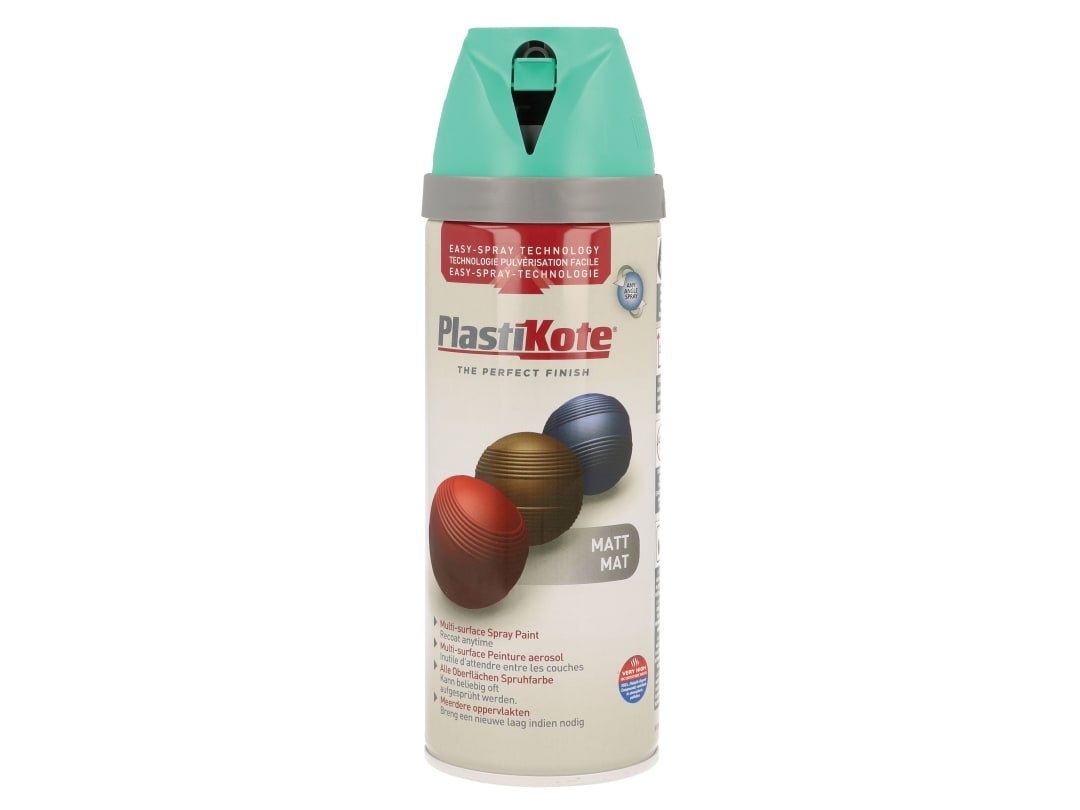 PlastiKote Twist & Spray Matt Classic Teal 400ml 023116
