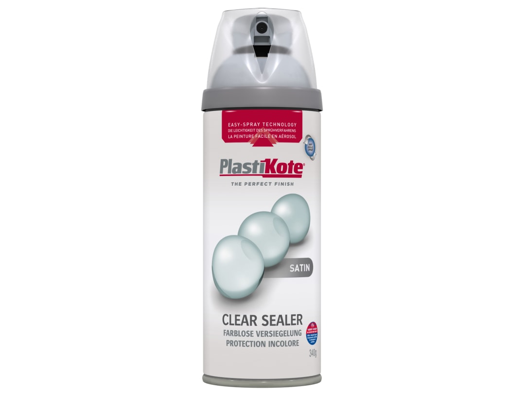 PlastiKote Premium Acrylic Satin Clear 400ml 24001 024001