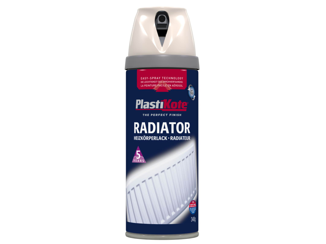 PlastiKote Twist & Spray Radiator Magnolia 400ml 026101