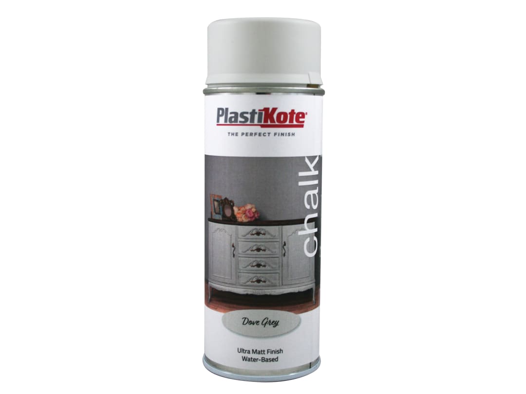PlastiKote Chalk Finish Spray Dove Grey 400ml 027109