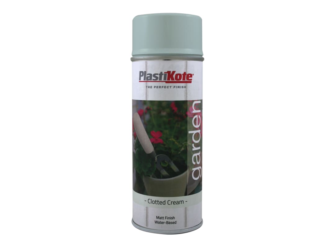 PlastiKote Garden Colours Spray Paint Clotted Cream 400ml 027204