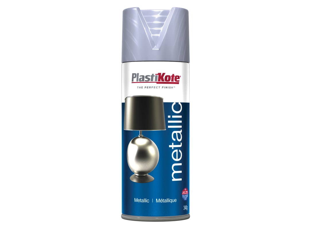 PlastiKote Metallic Spray Pewter 400ml 004403