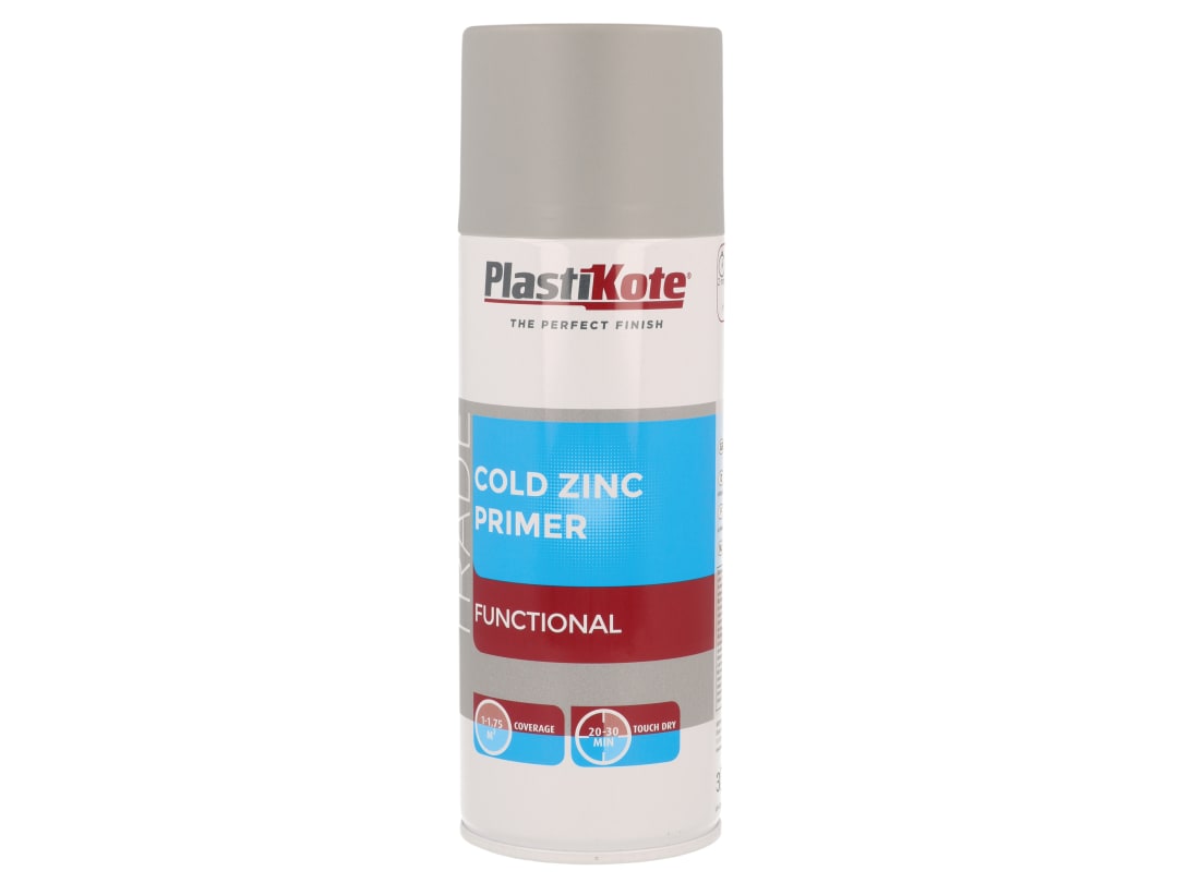PlastiKote Trade Cold Zinc Spray Primer 400ml 071025