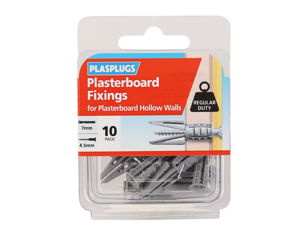 Plasplugs Plasterboard Fixing Regualar Duty x 10 CF104 CF104
