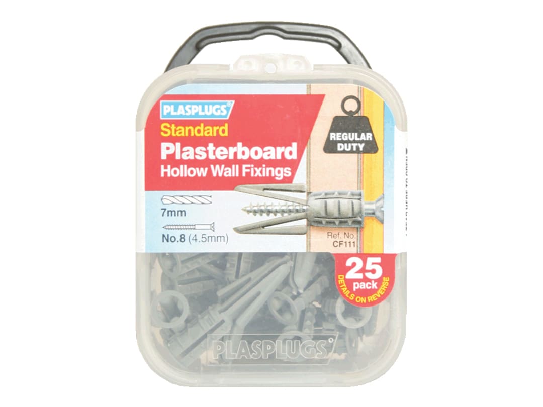 Plasplugs Plasterboard Fixing Regular Duty x 25 CF111 CF111
