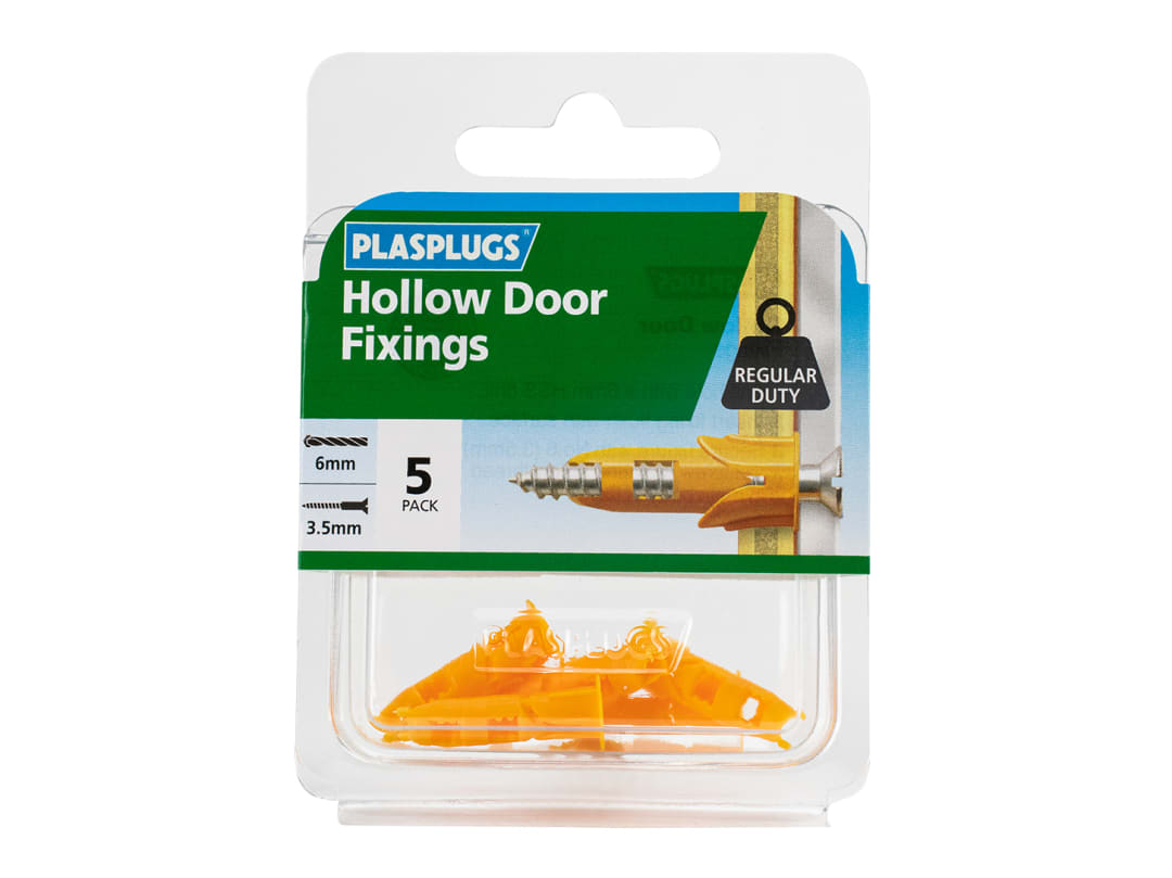Plasplugs Hollow Door Fixings x 5 DR106 DR106