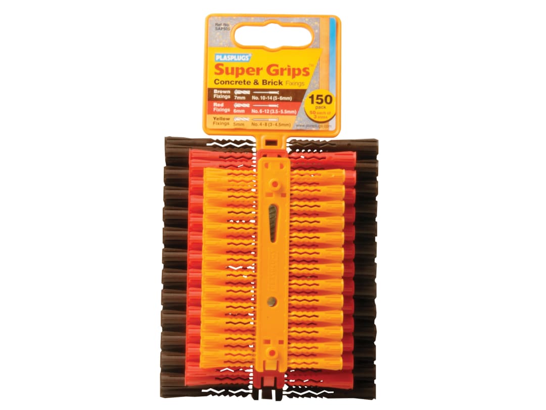 Plasplugs Supergrip Assorted x 150 SAP505 SAP505CC