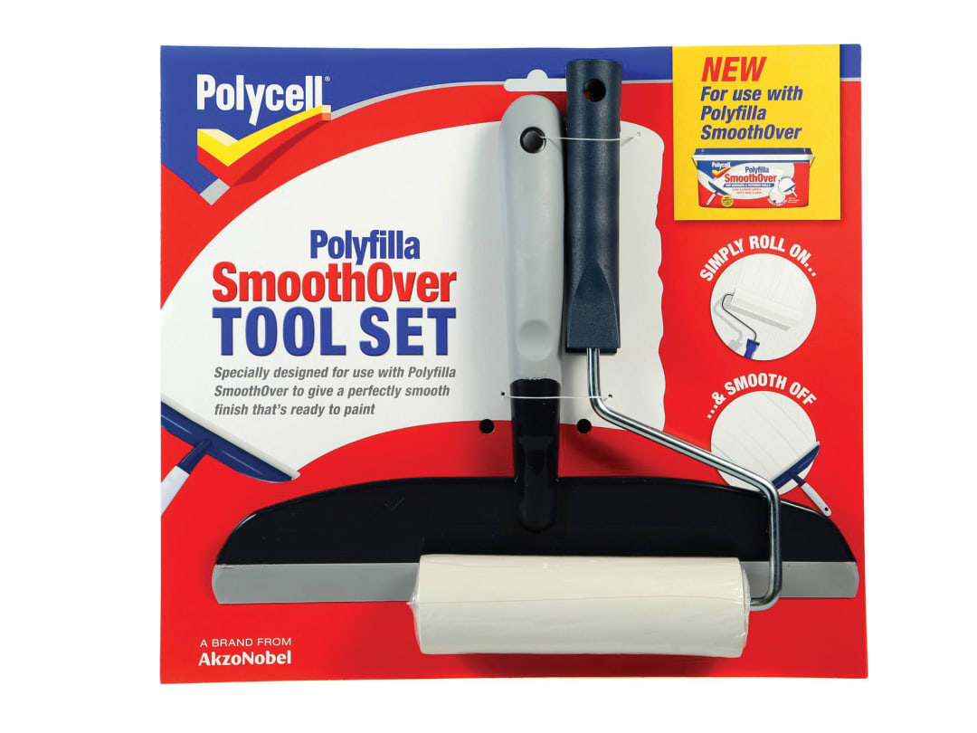 Polycell SmoothOver Tool Set Roller & Spreader 5190663