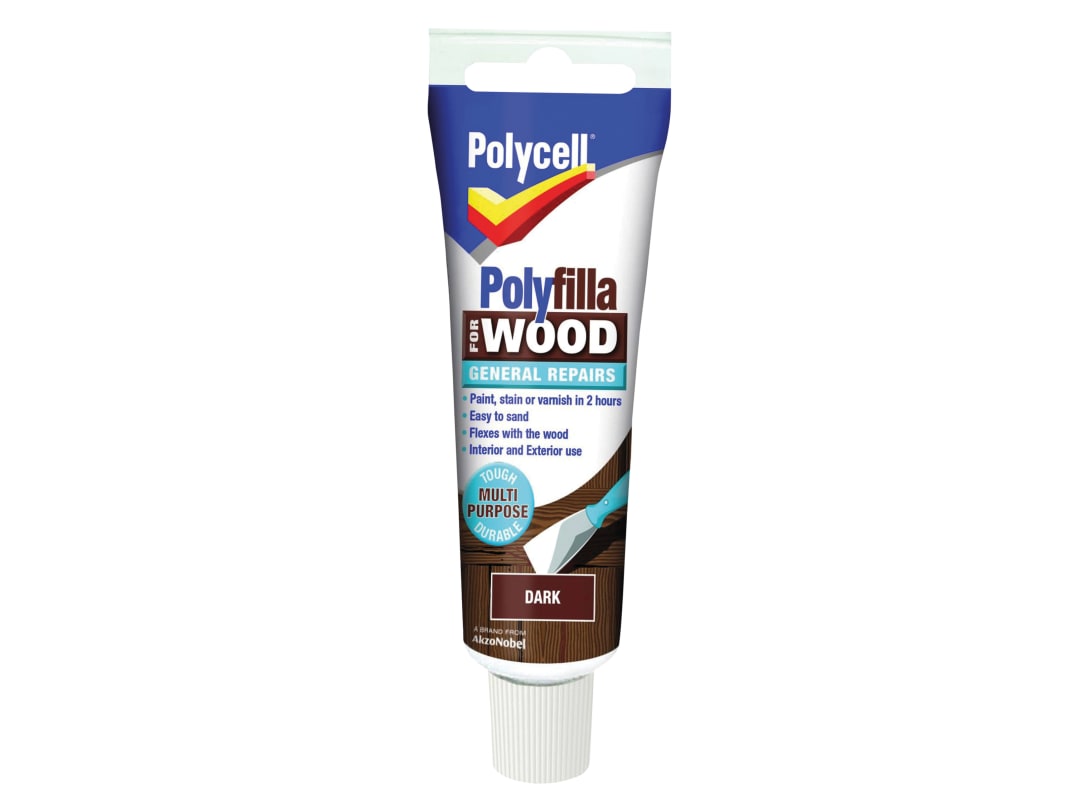 Polycell Polyfilla For Wood General Repairs Tube Dark 330g 5207189