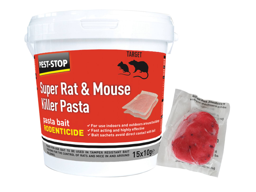 Pest-Stop (Pelsis Group) Super Rat/Mouse Killer Pasta 15 x 10g PSSA06 PSSA06