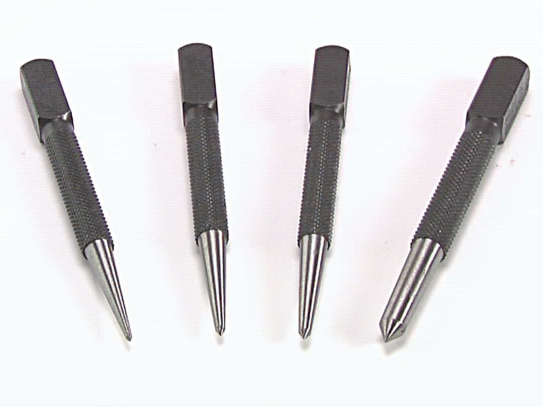 Priory 44-SC4 Centre Punch Set, 4 Piece PRI44SC4