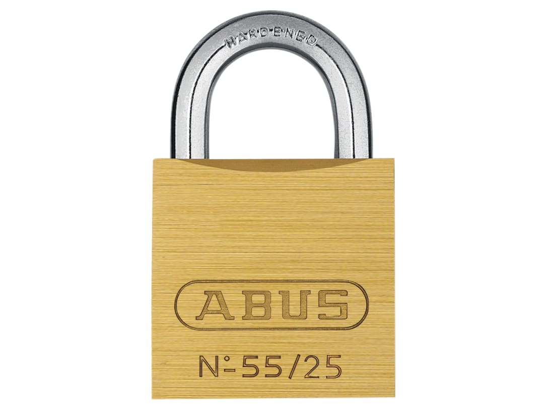 ABUS Mechanical 55/25mm Brass Padlock Carded 10035073-01