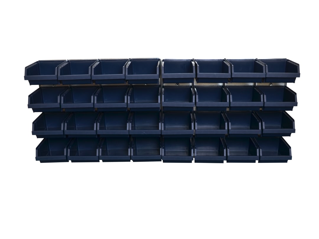 Raaco Bin Wall Panel with 32 Bins 139182