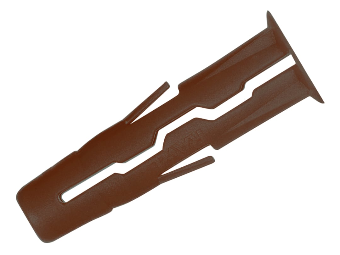 Rawlplug Brown UNO® Plugs 7 x 30mm (Pack 1000) R-UNO-BRN-1000