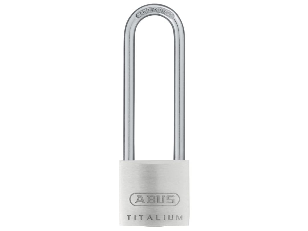 ABUS Mechanical 64TI/30mm TITALIUM™ Padlock 60mm Long Shackle Carded 10056374-01