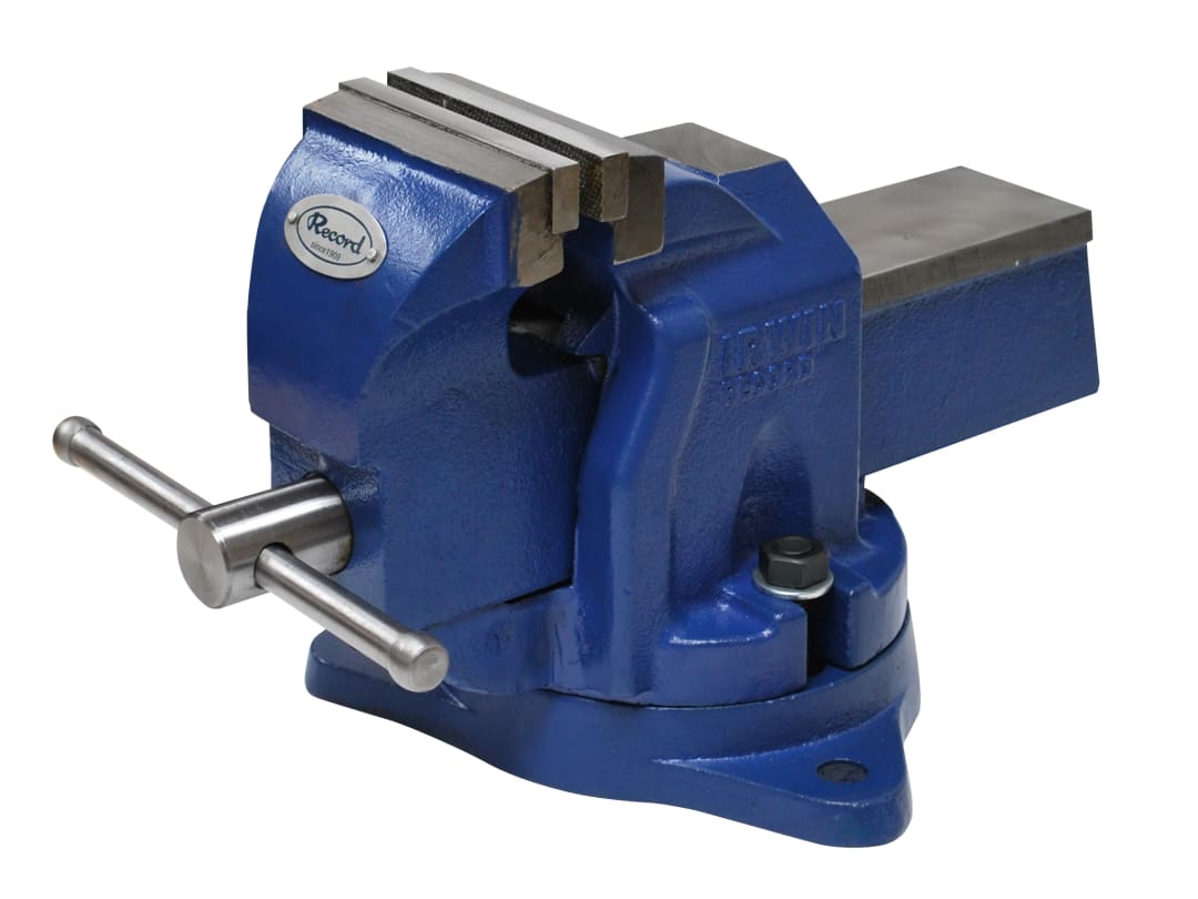 IRWIN® Record® T6TON6VS Workshop Vice with Anvil, Swivel Base 6in T6TON6VS