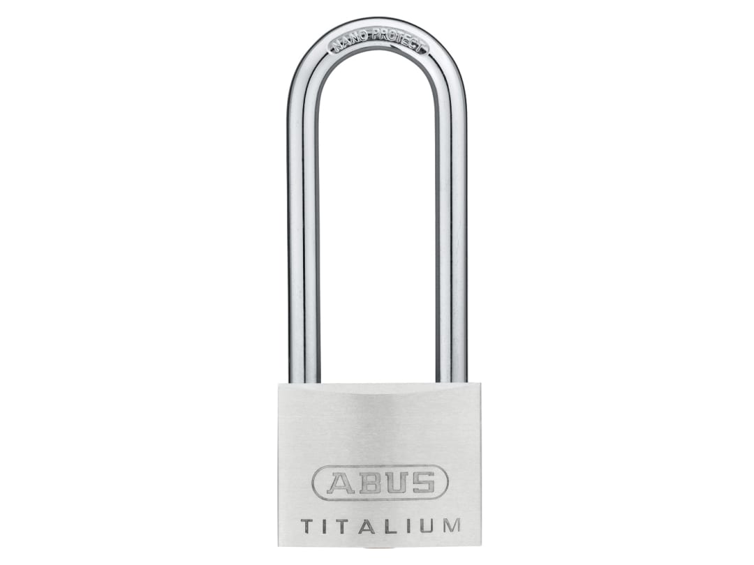 ABUS Mechanical 64TI/50mm TITALIUM™ Padlock 80mm Long Shackle 10056208-01