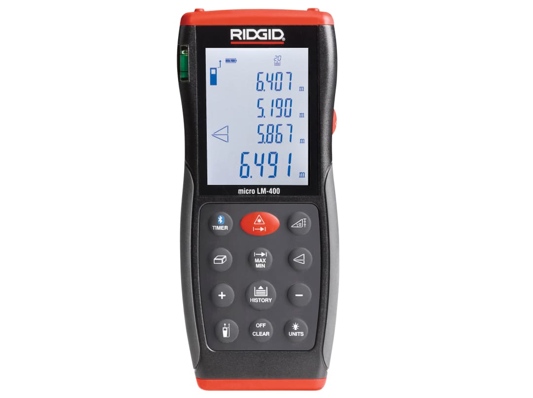 Ridgid 36813 Micro LM-400 Advanced Laser Distance Measure 70m 36813