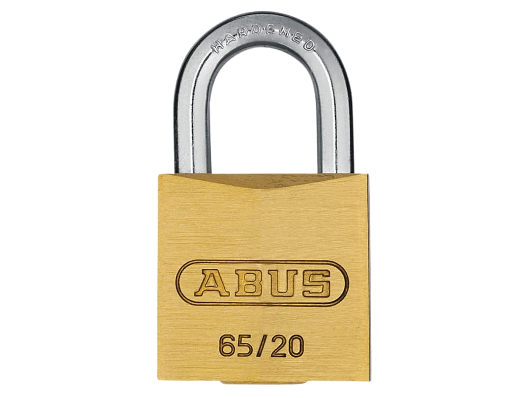 ABUS Mechanical 65/20mm Brass Padlock Carded 10009840-01