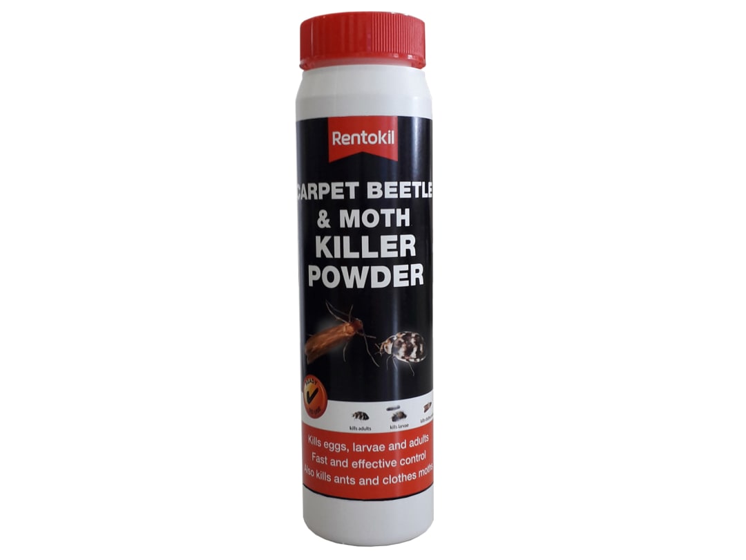 Rentokil Carpet Moth & Beetle Killer Powder 150g PSC50A PSC50A