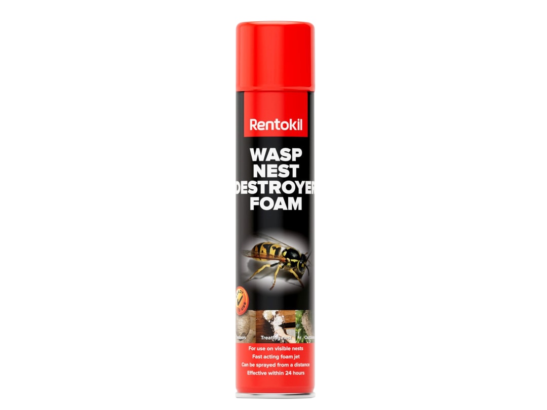 Rentokil Wasp Destroy Foam Aerosol 300ml PSW97RIS PSW97B
