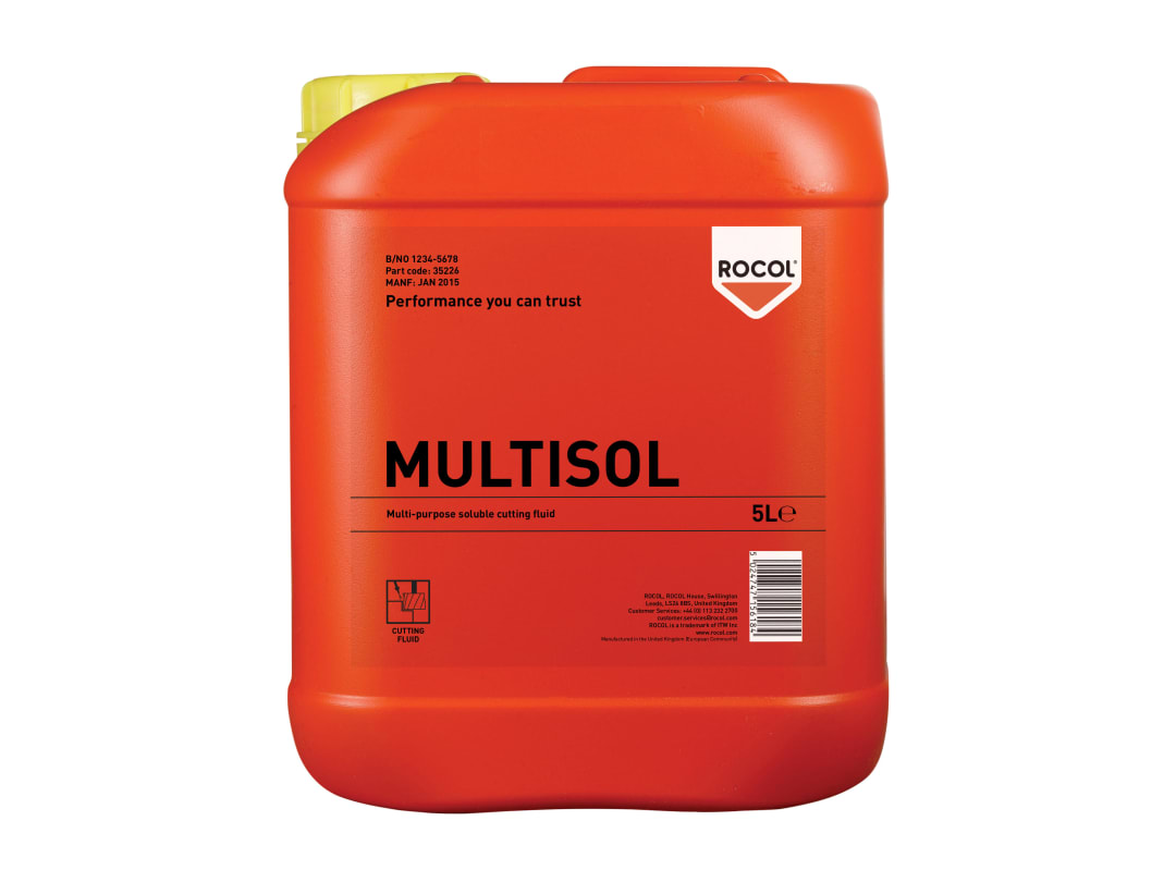 ROCOL MULTISOL Water Mix Cutting Fluid 5 litre 35226