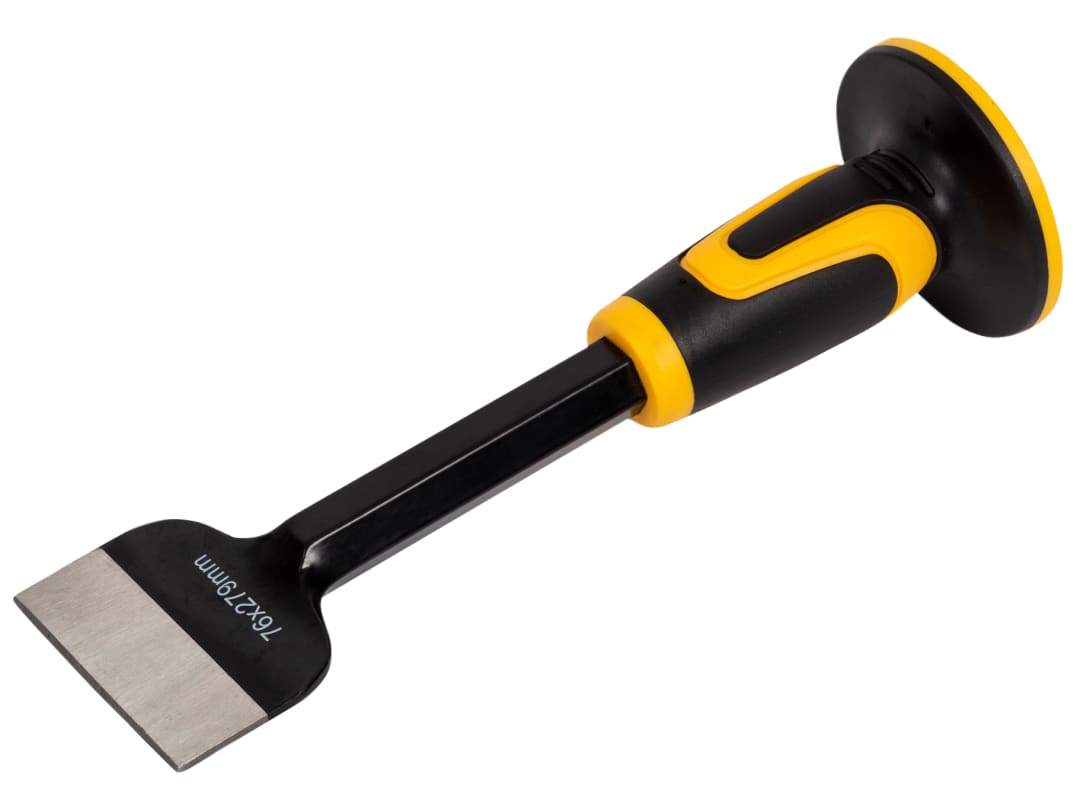 Roughneck Electrician's Bolster with Hand Guard 76 x 279mm (3 x 11in) 19mm Shank 31-990