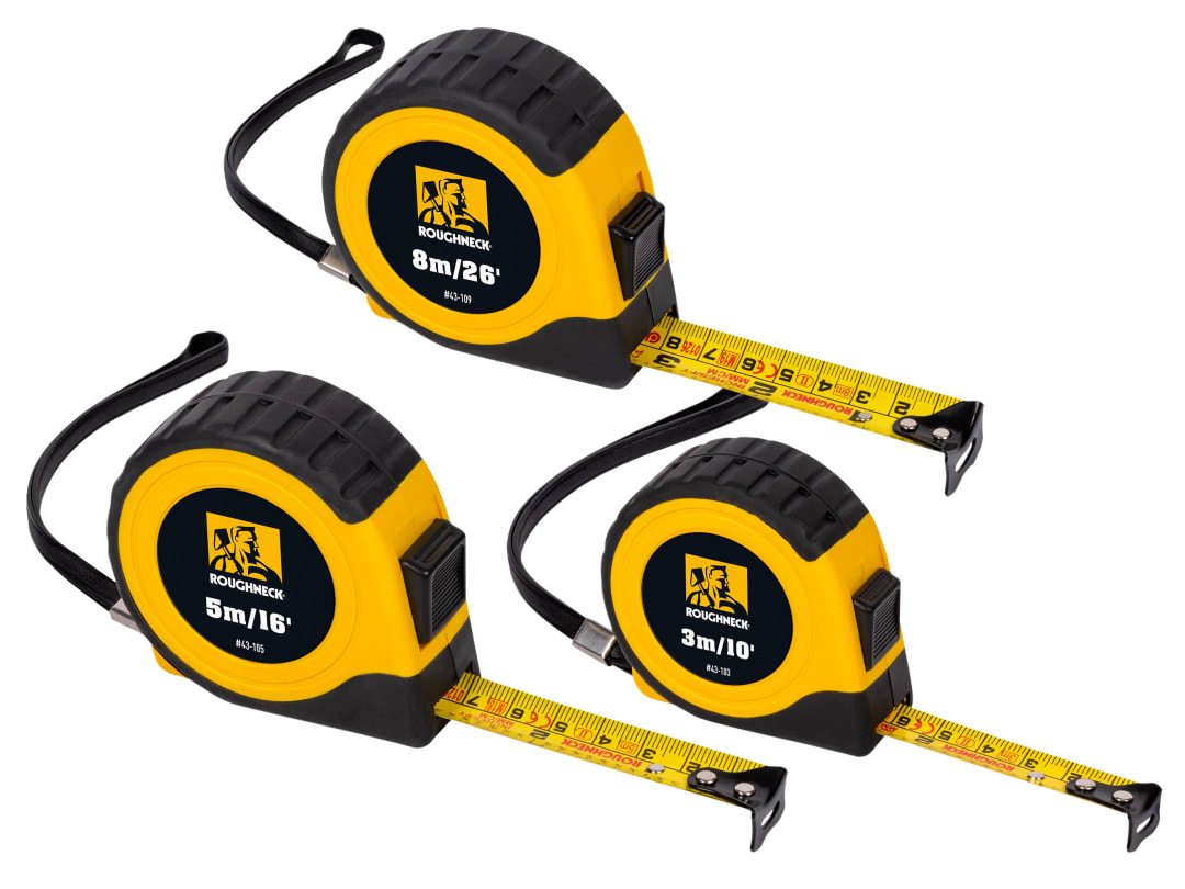 Roughneck E-Z Read® Tape Measure Set, 3 Piece 43-100