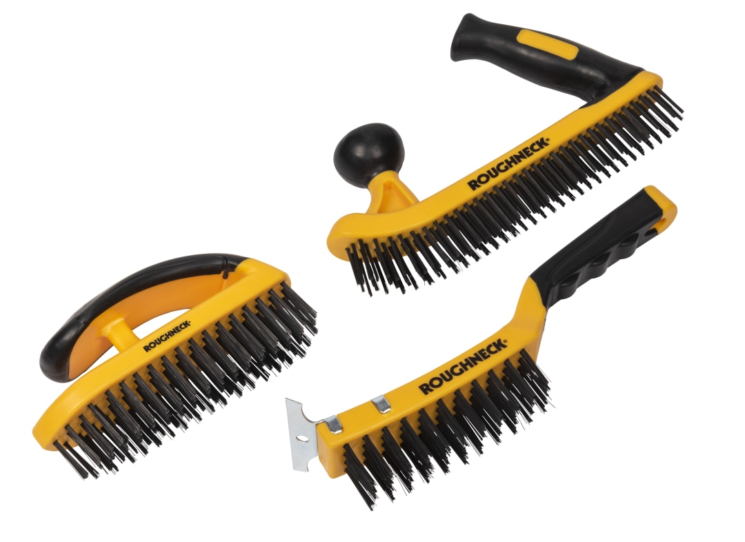 Roughneck Heavy-Duty Wire Brush Set, 3 Piece 52-094