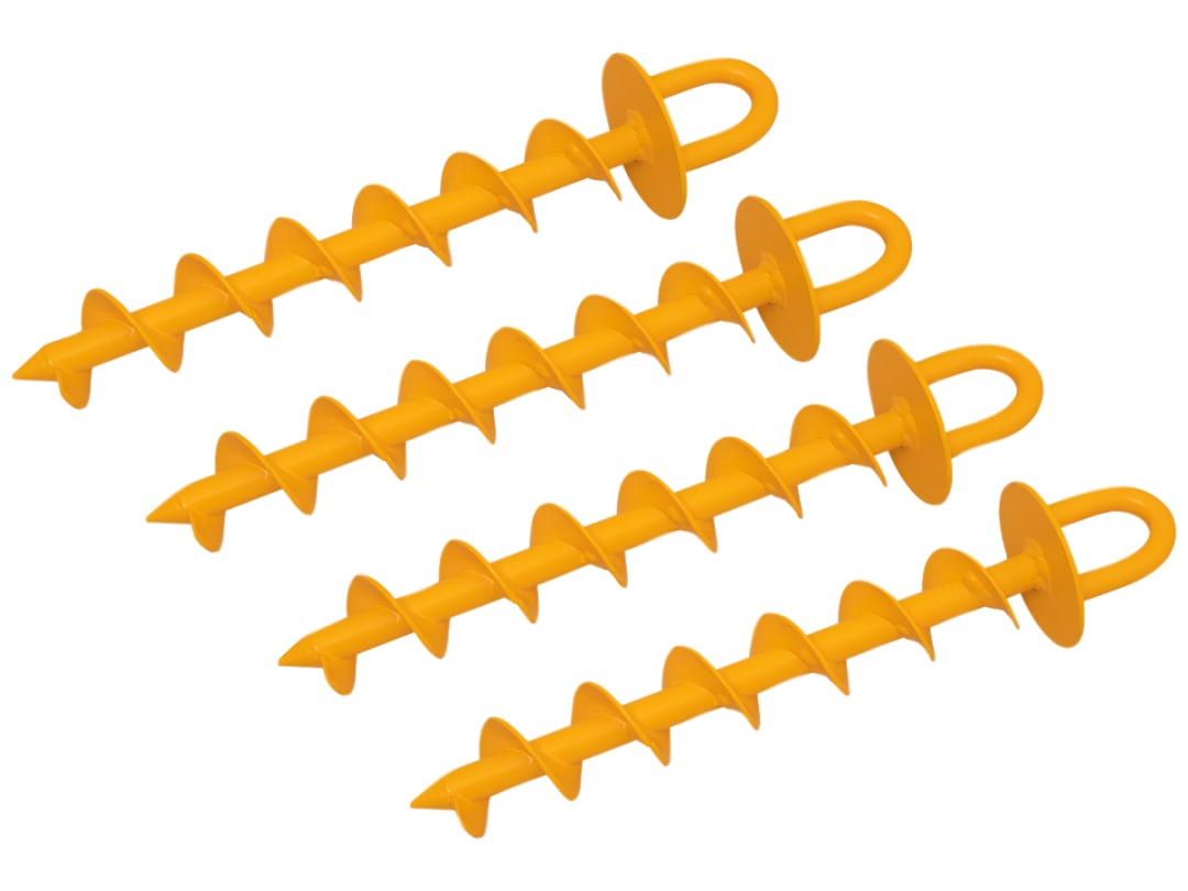 Roughneck Heavy-Duty Screw-in Ground Anchor Set, 4 Piece 64-636