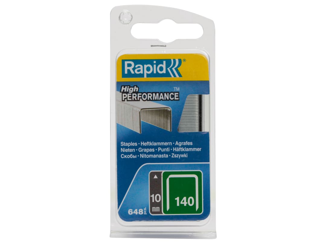 Rapid 140/10NB 10mm Galvanised Staples (Narrow Box 650) 40109515