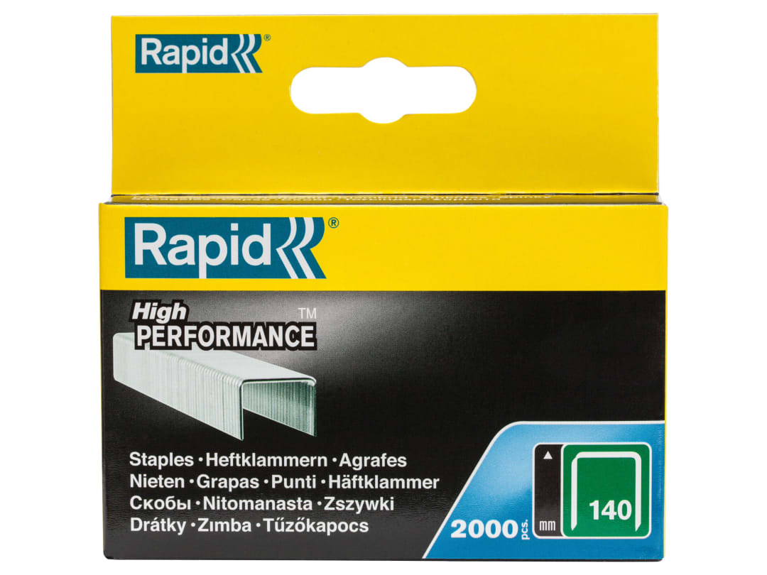 Rapid 140/6 6mm Galvanised Staples (Box 2000) 11905731