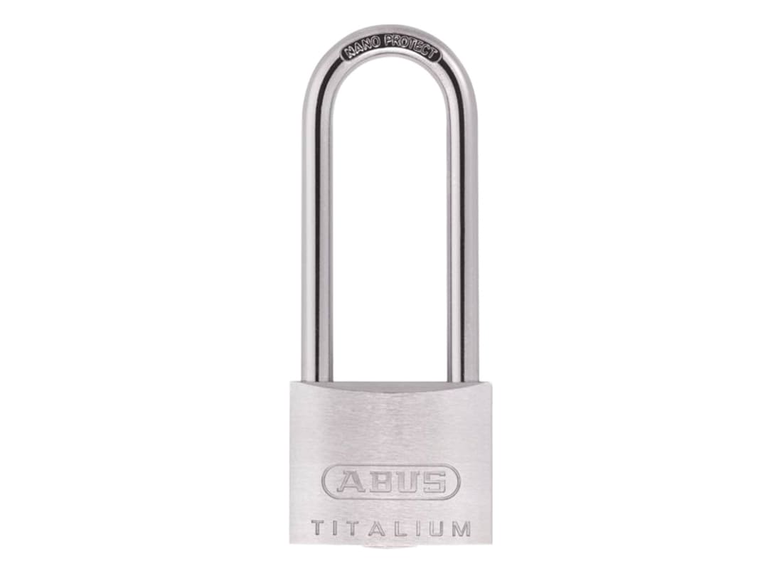 ABUS Mechanical 80TI/40mm TITALIUM™ Padlock 40mm Long Shackle Carded 10056571-01