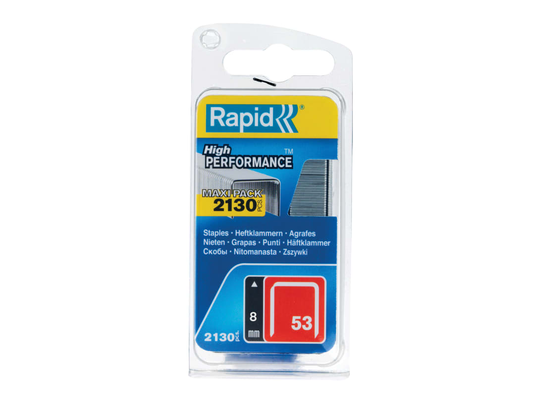 Rapid 53/8B 8mm Galvanised Staples (Pack 2000) 5000742