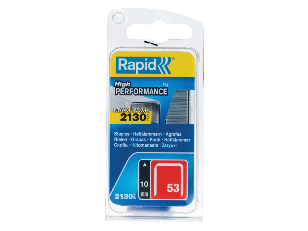 Rapid 53/10B 10mm Galvanised Staples (Pack 2000) 5000743