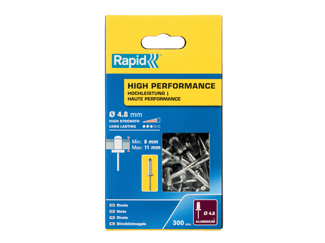 Rapid High Performance Rivets 4.8 x 14mm (Box 300) 5001437