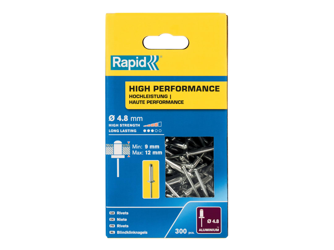 Rapid High Performance Rivets 4.8 x 16mm (Box 300) 5001438