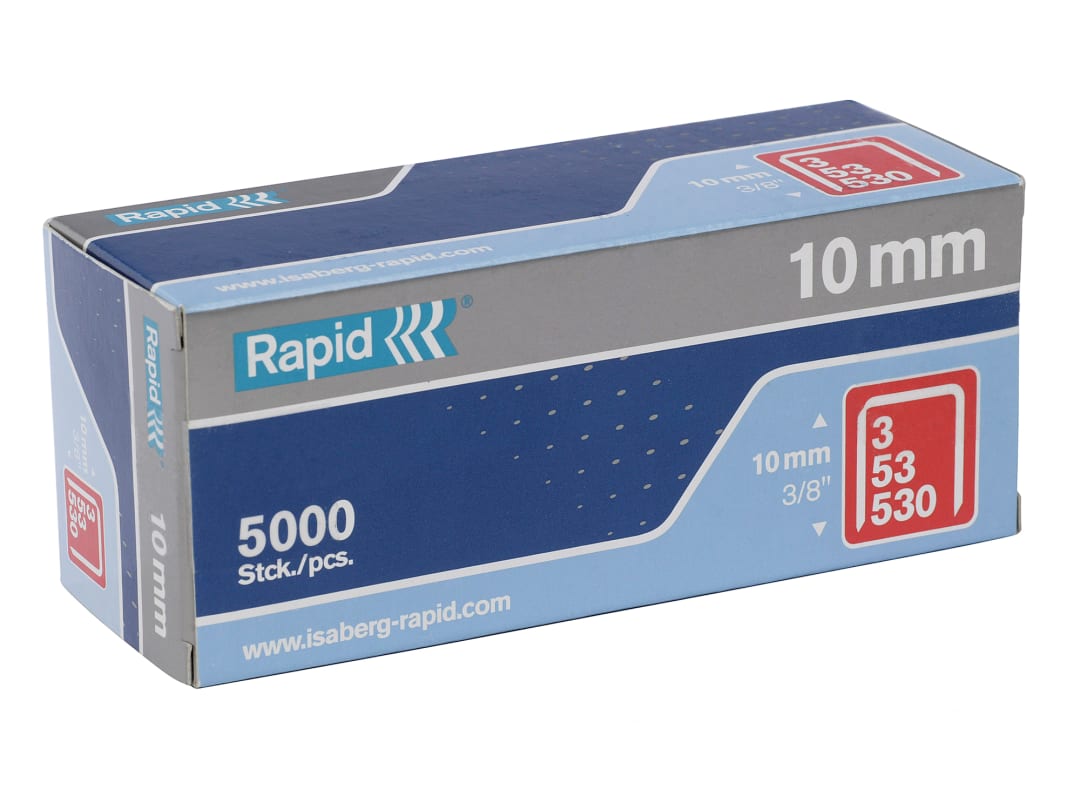 Rapid 53/10B 10mm Galvanised Staples (Box 5000) 11858810
